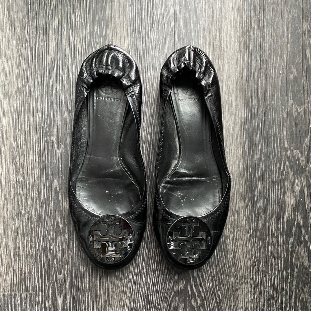 Tory Burch Black Flats